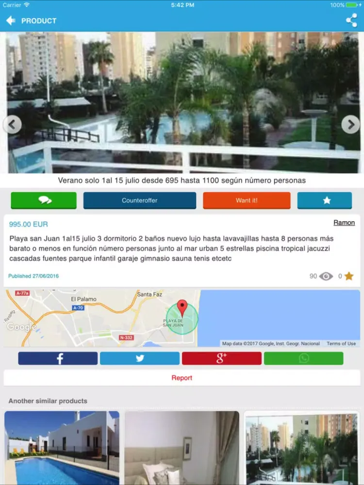 Vacation rentals iPad  স্ক্রিনশট