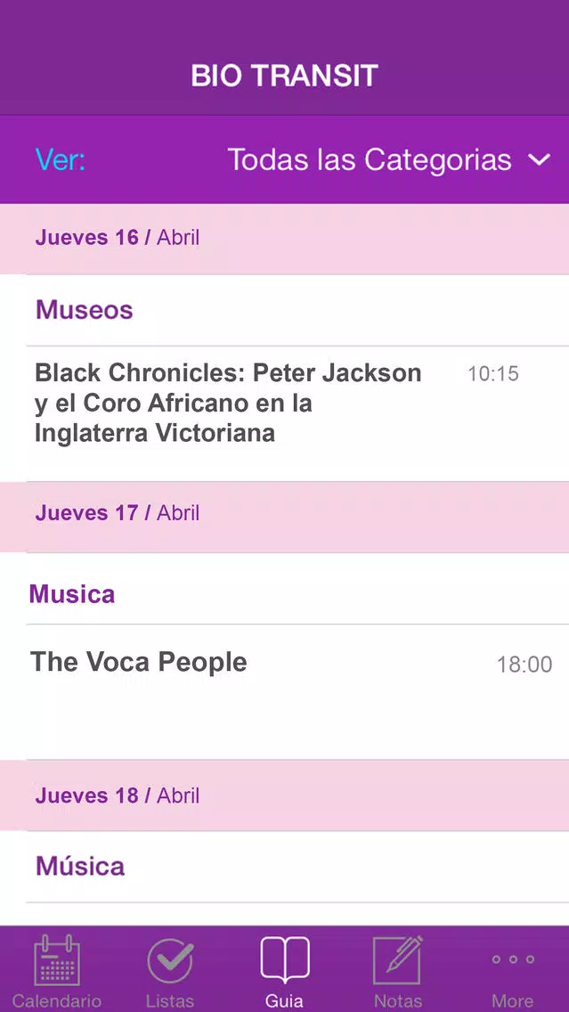 Bio Transit Día a Día Screenshots