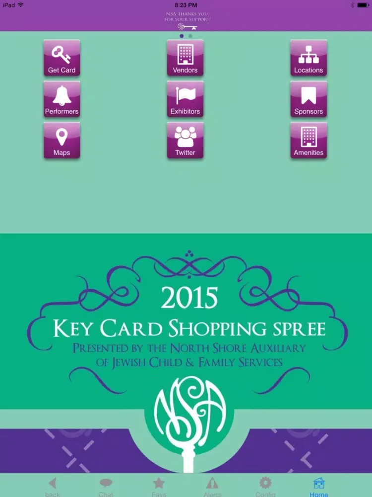 ภาพหน้าจอของ NSA Key Card iPad 