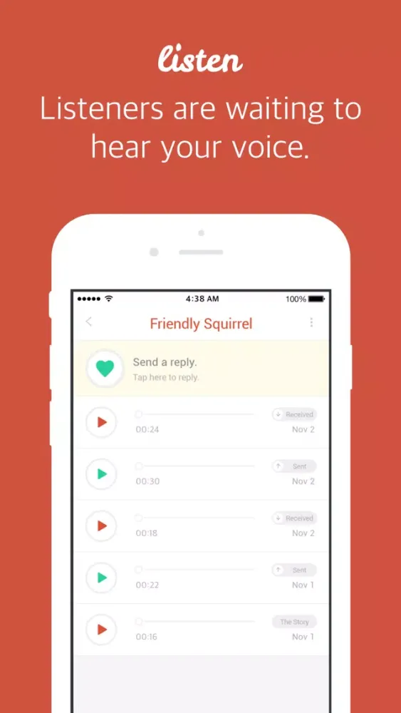 Capturas de tela do Listen - Voice Chat Rooms