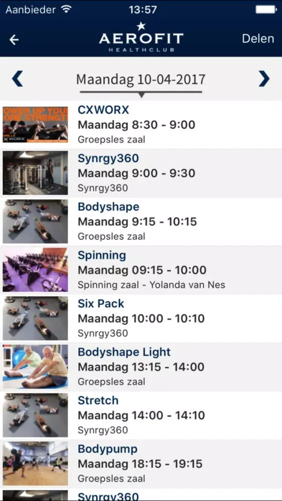 Aerofit Healthclub Wassenaar Screenshots