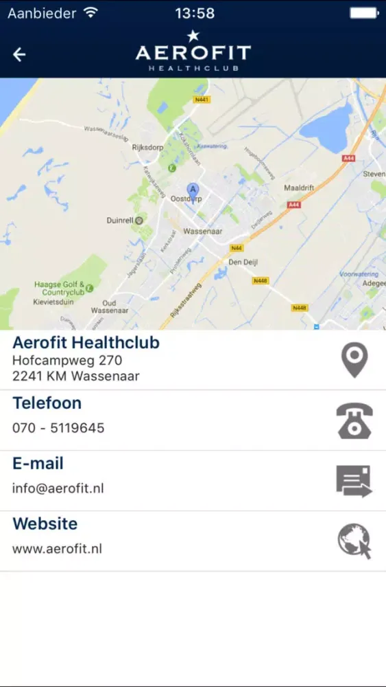 Aerofit Healthclub Wassenaar Screenshots