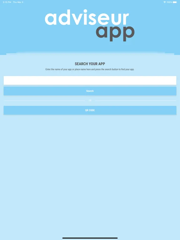 Ảnh chụp màn hình của Adviseur App iPad 