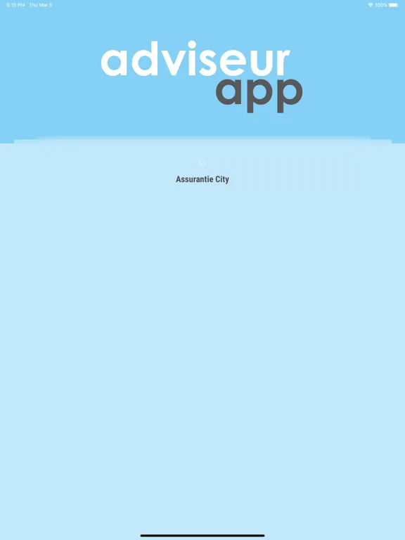 Ảnh chụp màn hình của Adviseur App iPad 