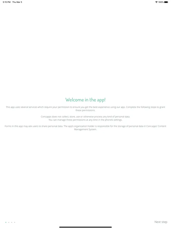 Ảnh chụp màn hình của Adviseur App iPad 