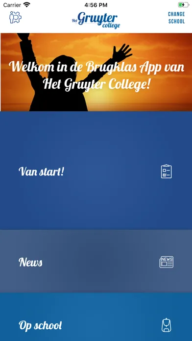 Capturas de tela do VO App