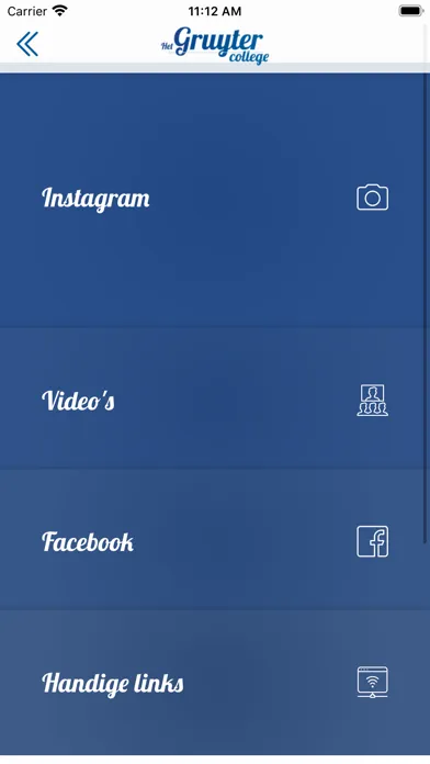 Capturas de tela do VO App