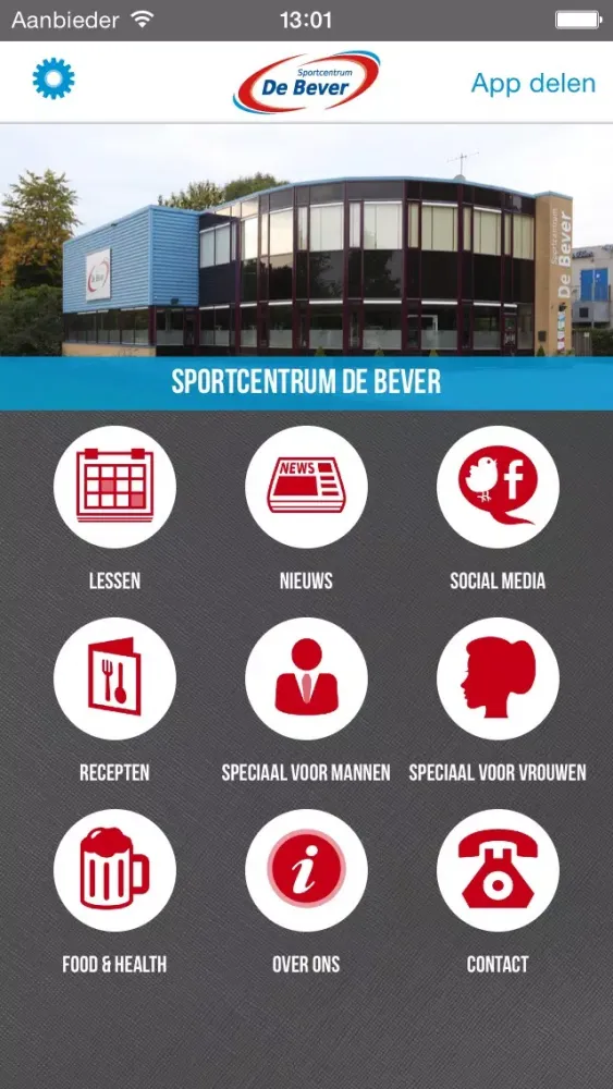 Capturas de tela do Sportcentrum de Bever