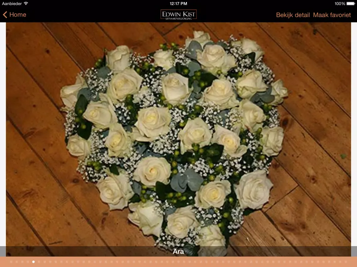 ภาพหน้าจอของ Edwin Kist Uitvaartverzorging iPad 
