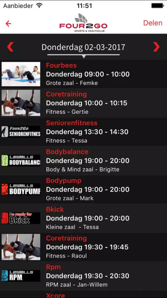 Sports & Healthclub Four2Go Screenshots