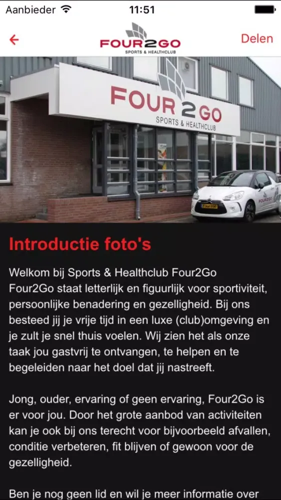 Sports & Healthclub Four2Go Screenshots