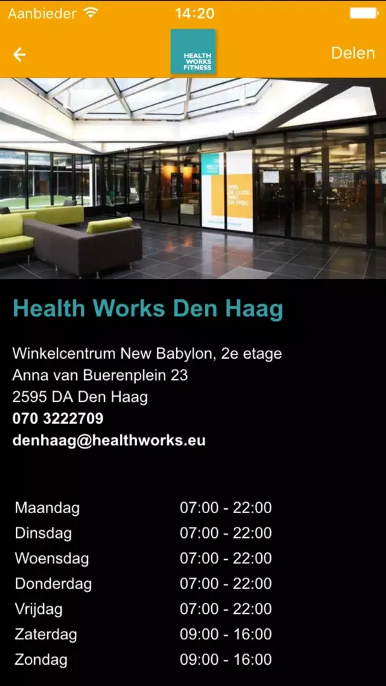 Tangkapan skrin Health Works