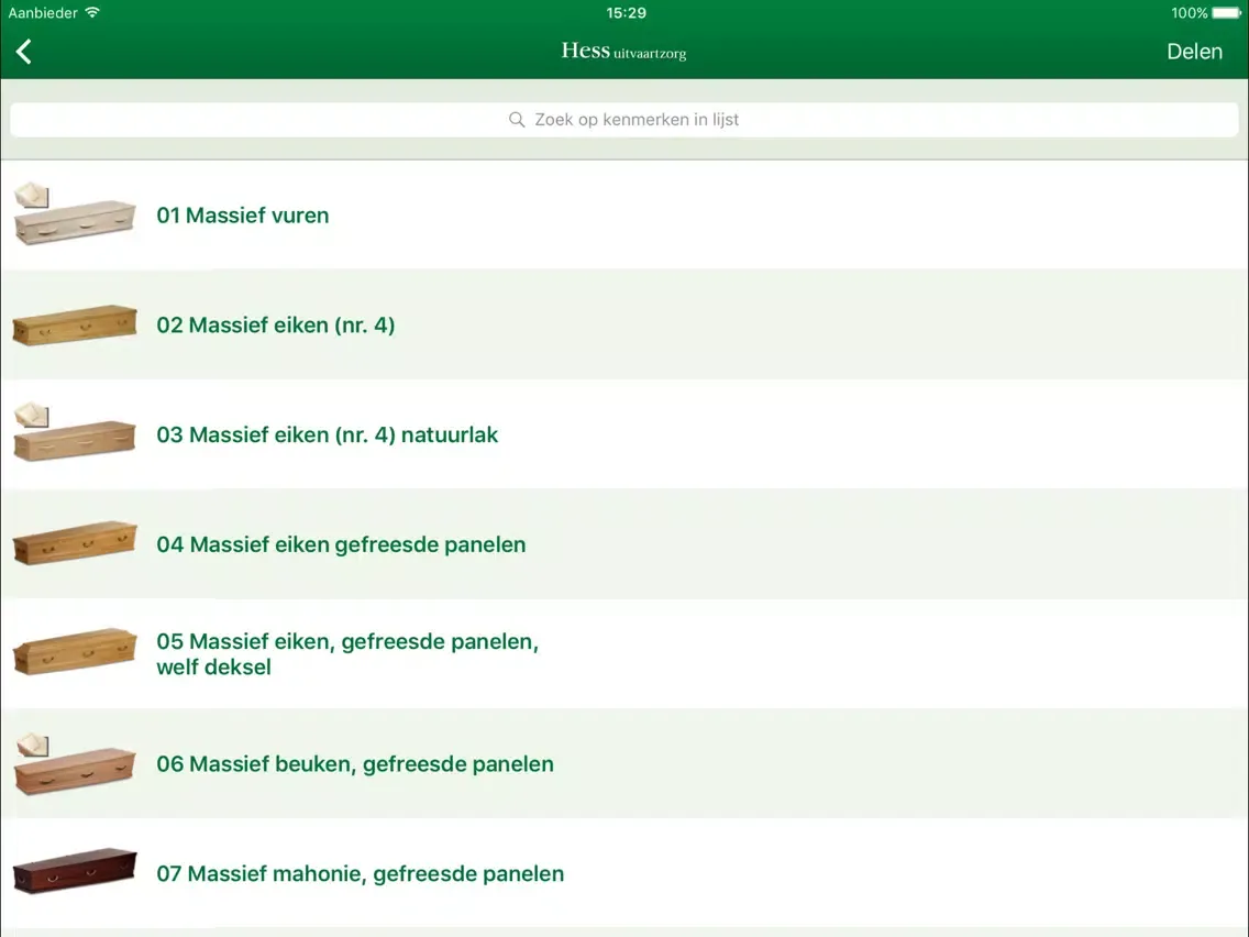Hess Uitvaartzorg BV iPad  Ekran Görüntüleri