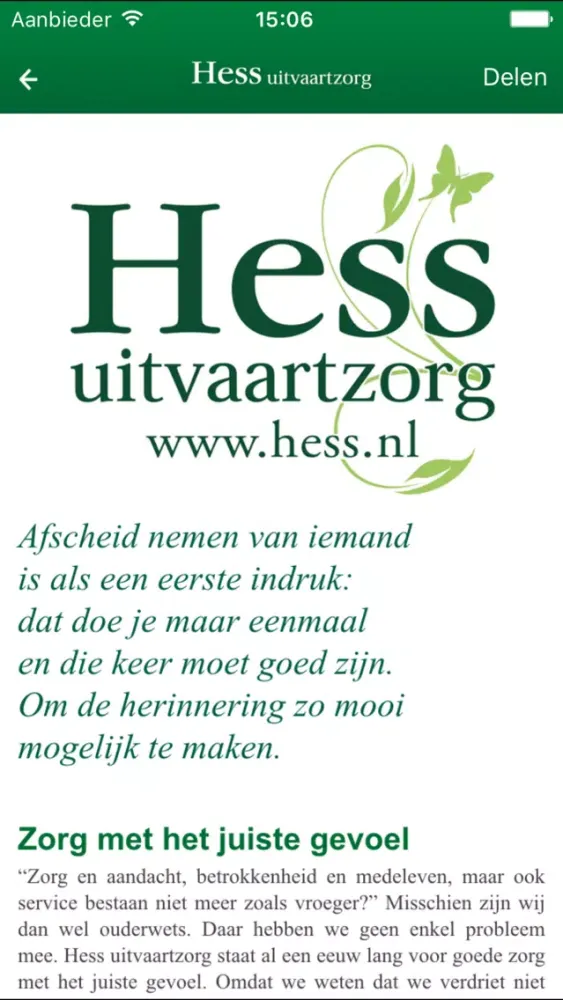 Hess Uitvaartzorg BV Ekran Görüntüleri