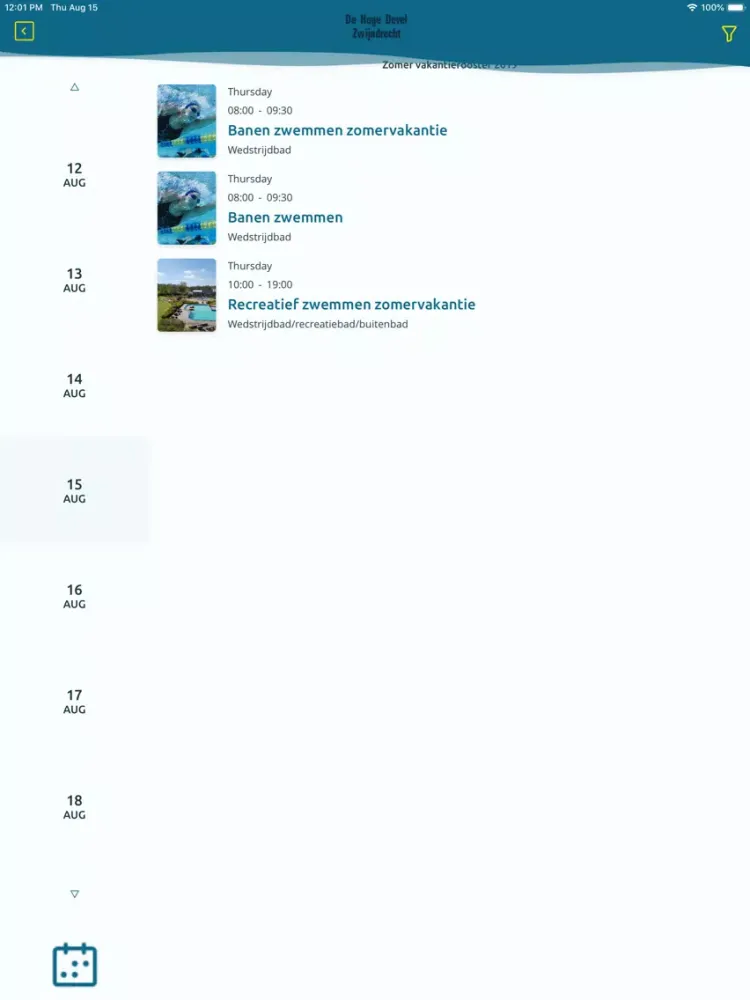 Sportcomplex De Hoge Devel iPad  스크린샷