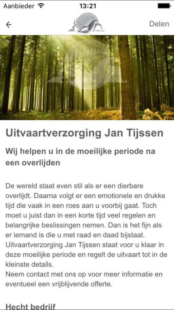 Uitvaartverzorging Jan Tijssen স্ক্রিনশট