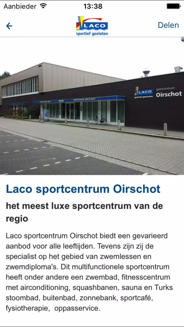 Zrzuty ekranu Laco sportcentrum Oirschot