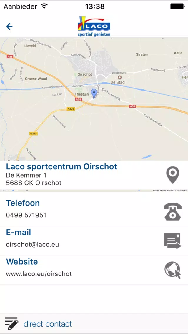 Zrzuty ekranu Laco sportcentrum Oirschot