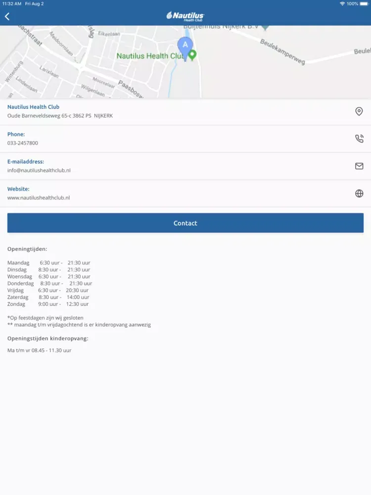 Nautilus Health Club iPad  スクリーンショット