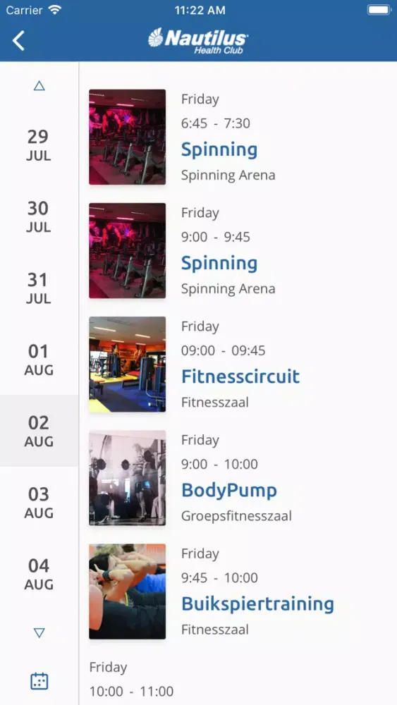 Nautilus Health Club スクリーンショット