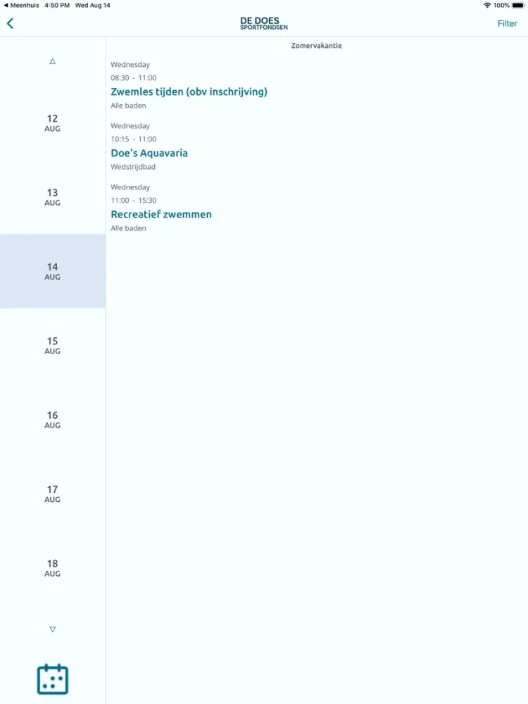 Screenshot di Sport/Recreatiecentrum De Does iPad 