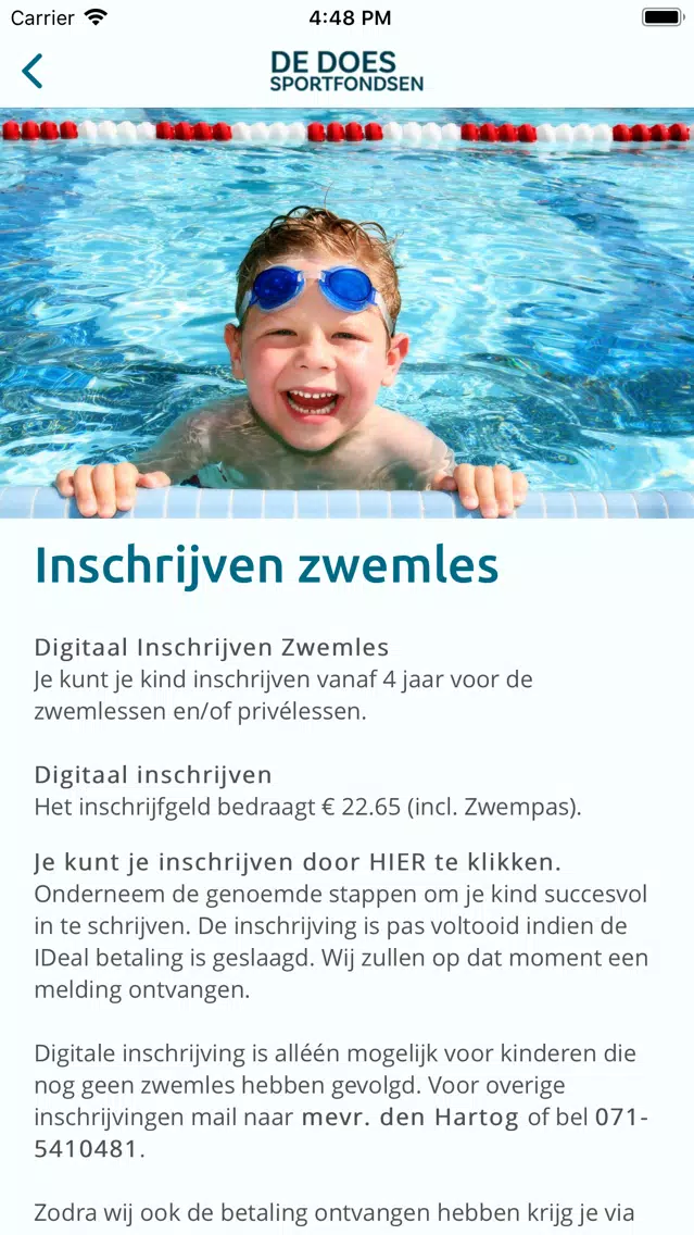 Sport/Recreatiecentrum De Does應用截圖