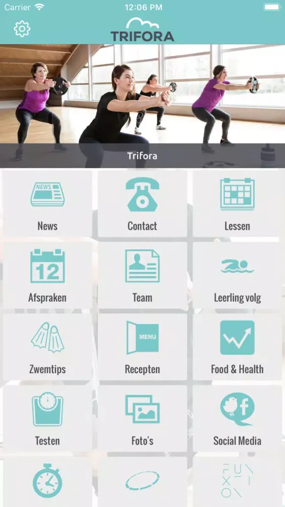 Trifora Health Racket Wellness スクリーンショット