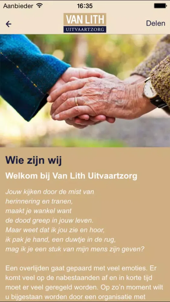 Uitvaartverzorging Van Lith Ekran Görüntüleri
