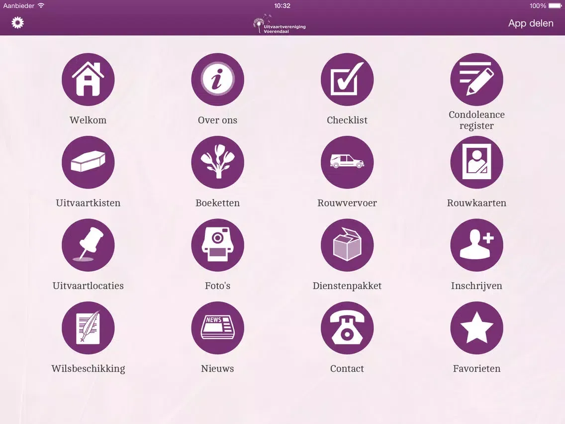 Uitvaartvereniging Voerendaal iPad  স্ক্রিনশট