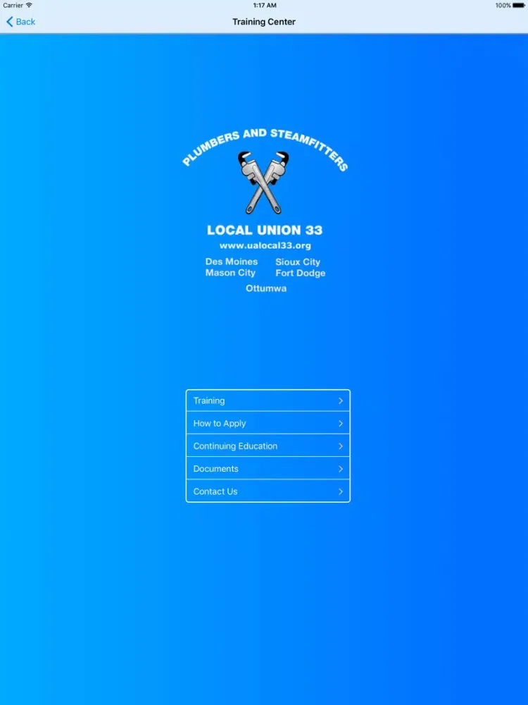 Capturas de pantalla de Plumbers&Steamfitters Local 33 iPad 