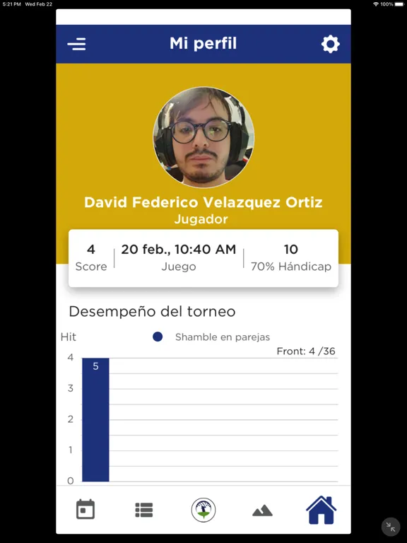 Capturas de tela do GFDD golf Tournament iPad 