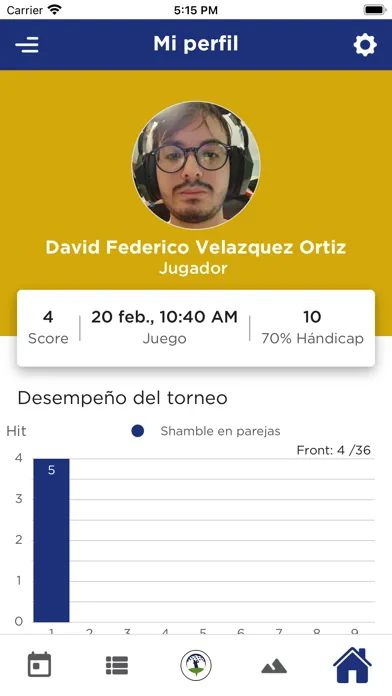 Capturas de tela do GFDD golf Tournament