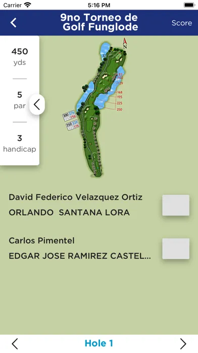 Capturas de tela do GFDD golf Tournament