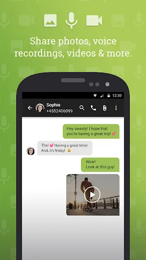 Capturas de pantalla de The Text Messenger App