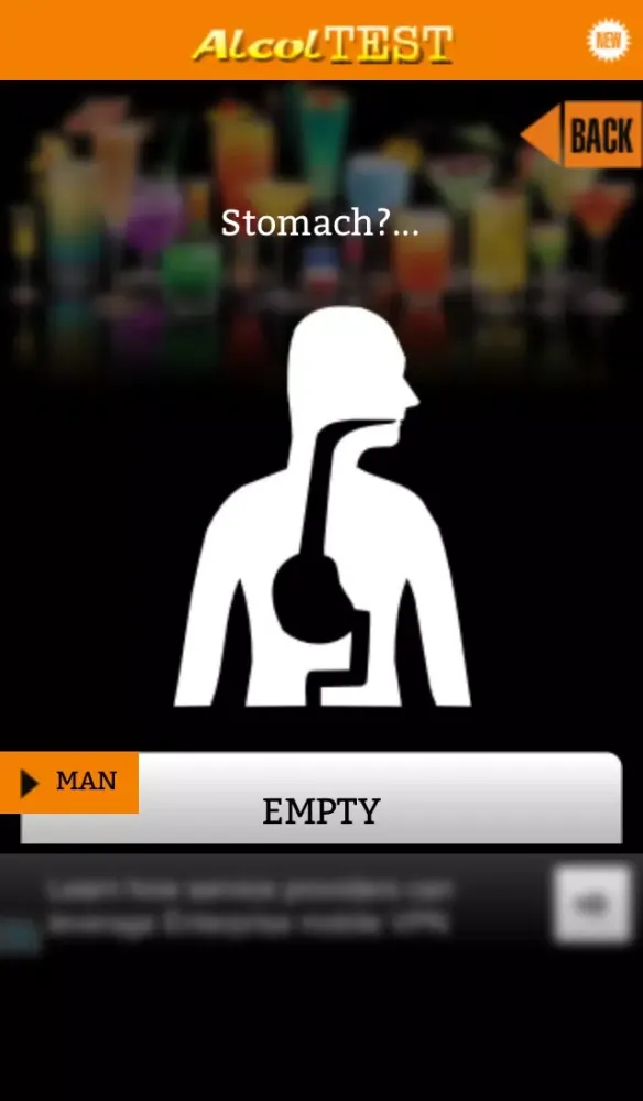 Alcol Test (Blood Alcohol Content) Screenshots