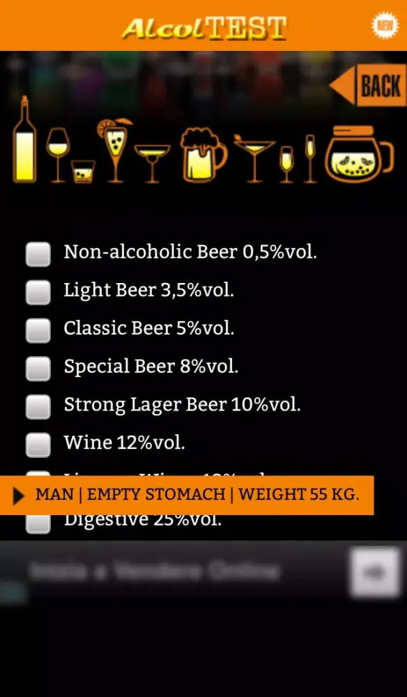 Alcol Test (Blood Alcohol Content) Screenshots