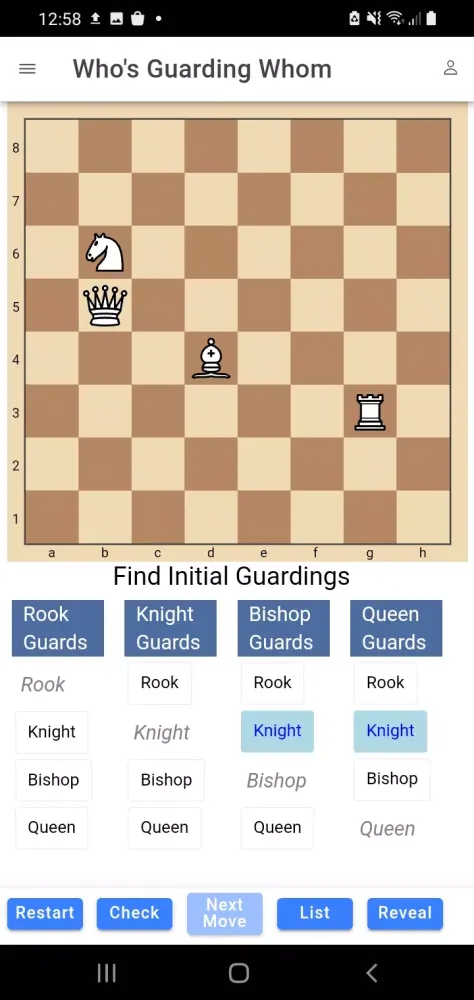 Tangkapan layar Chessvis