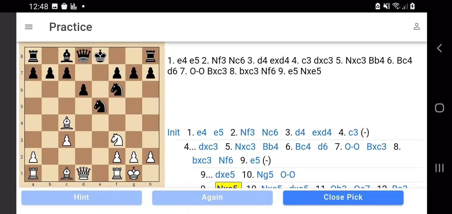 Tangkapan layar Chessvis