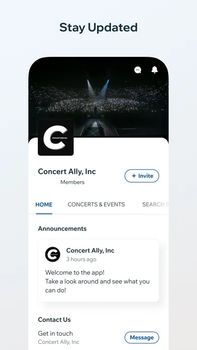Capturas de pantalla de Concert Ally