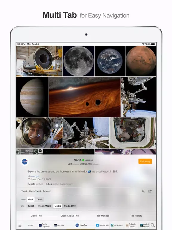 MultiTab for Twitter iPad  Ekran Görüntüleri