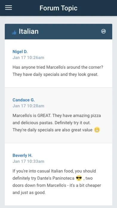 Screenshot di ICC-Connect