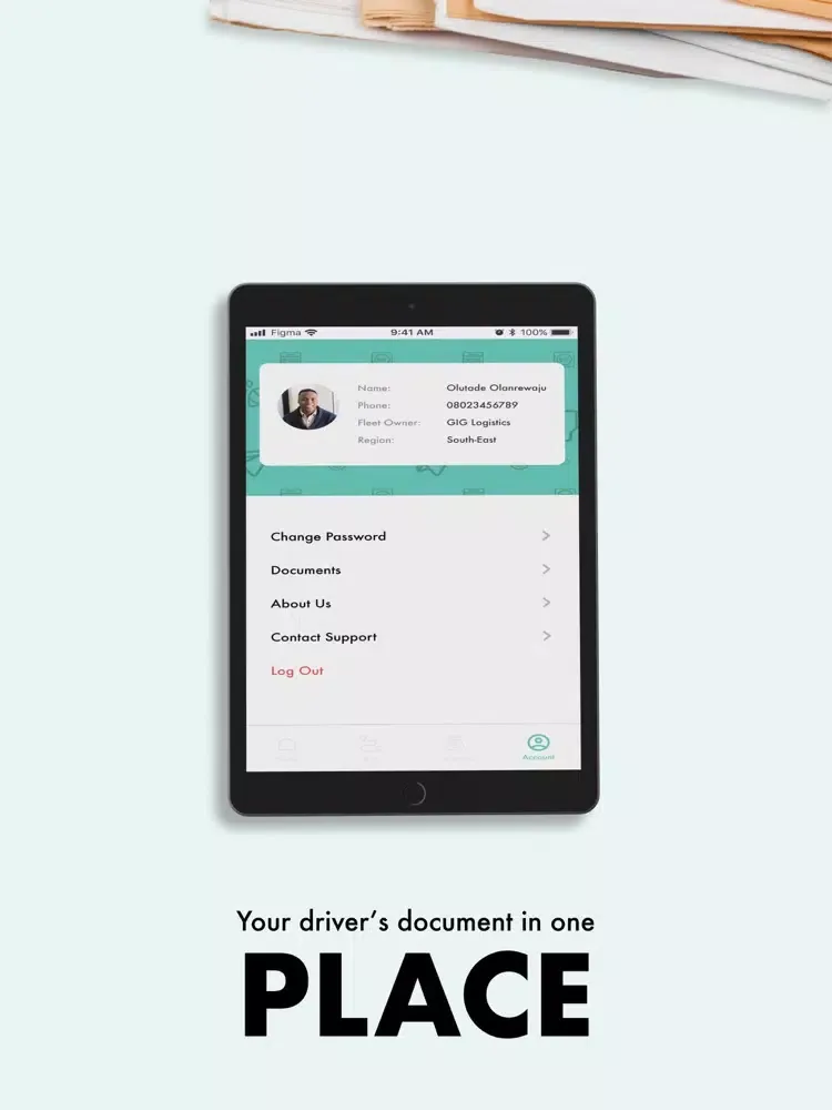 Tracnine Drivers App iPad  স্ক্রিনশট