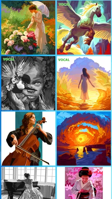 Captures d'écran de Color by Music paint by number