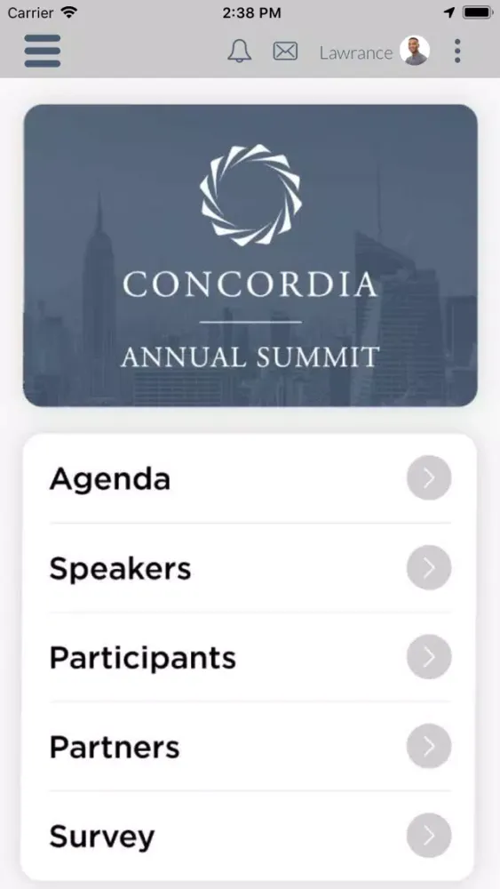 Concordia Events Screenshots