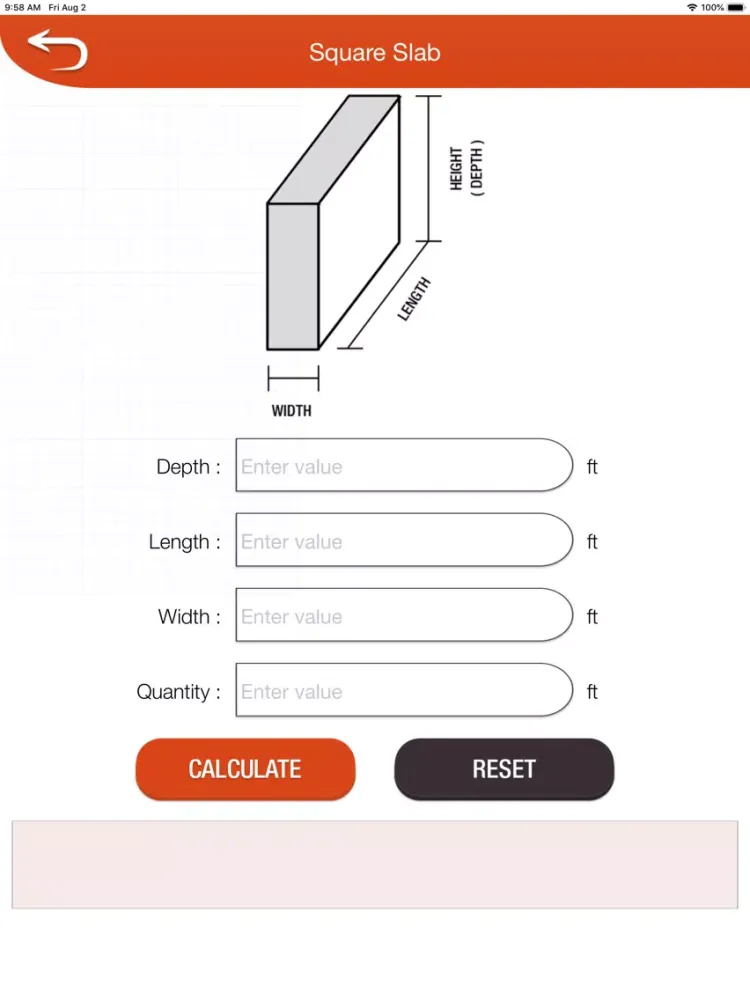 صور Concrete Calculator and Mixer iPad 
