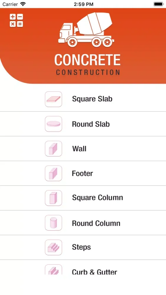 صور Concrete Calculator and Mixer