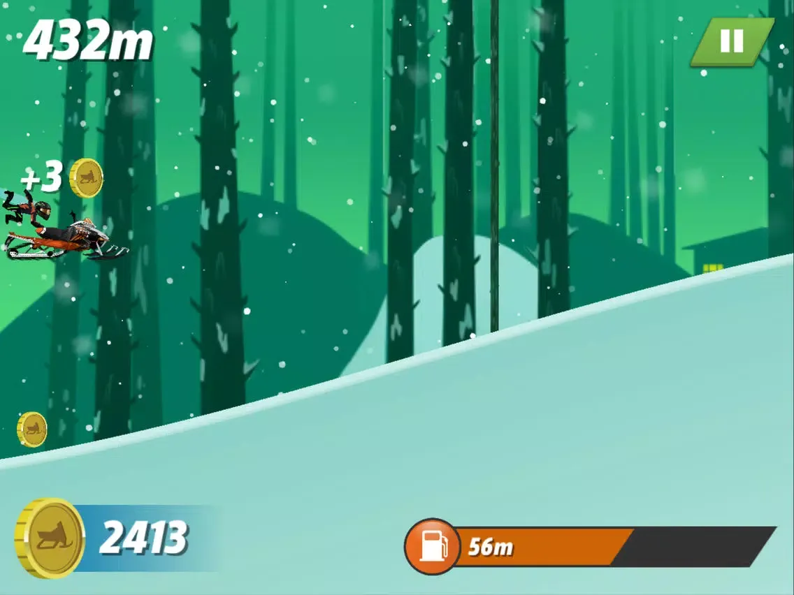 Zrzuty ekranu Arctic Cat Snowmobile Racing iPad 