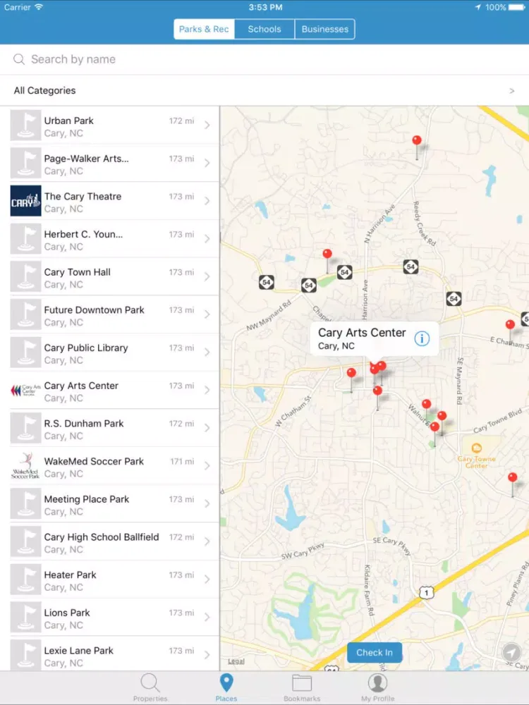 صور Cary Property - Real estate information iPad 