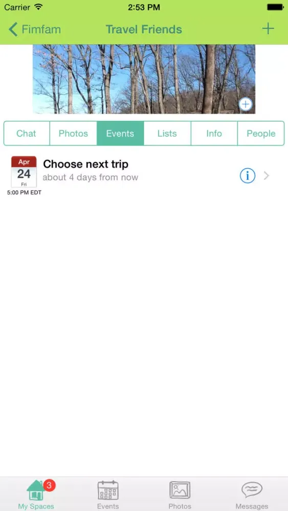 Captures d'écran de Fimfam: the private family app