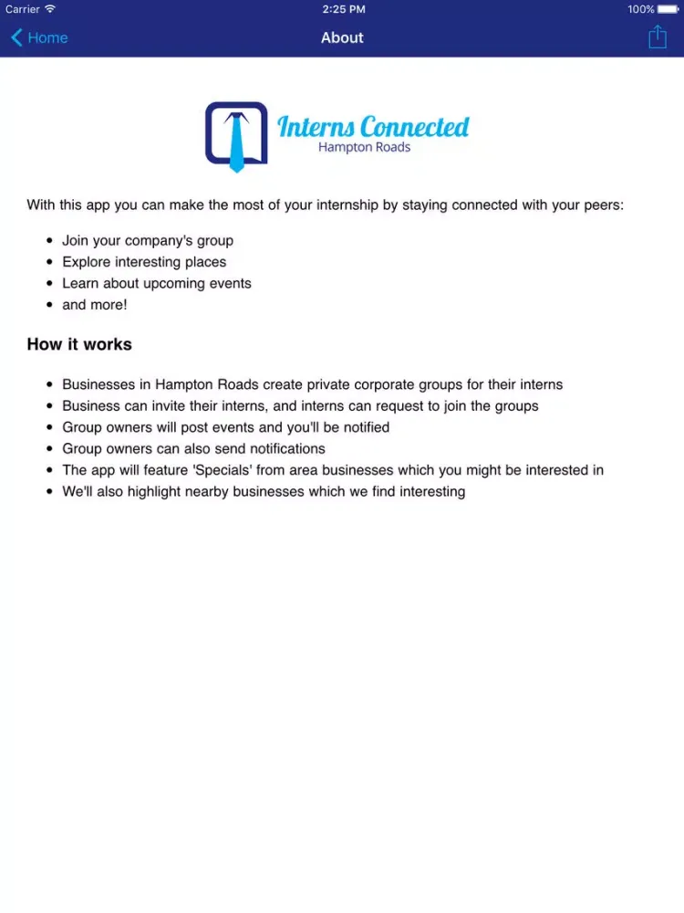 صور Hampton Roads Interns Connected iPad 